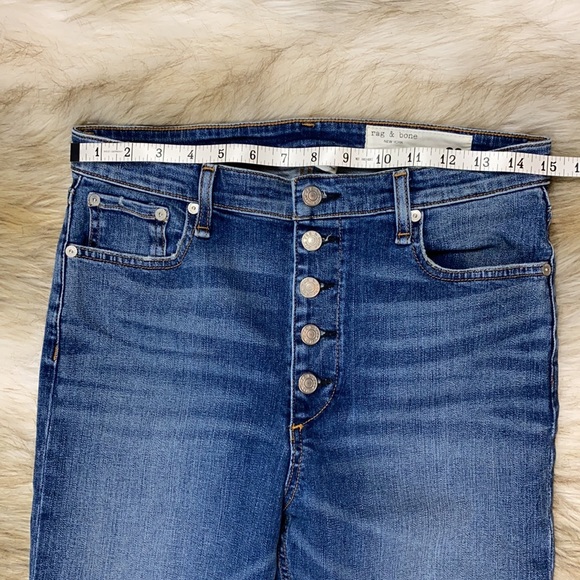 Rag & Bone Button Closure Nina High-Rise Skinny Jean, Size 29 - Picture 7 of 16